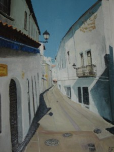 улочка в тоссе (писано мною, масло)